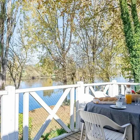Mobil-home 6 Personnes Avec Terrasse Et Vue Riviere - Api-1-52-544 Badefols-sur-Dordogne
